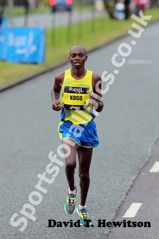 Mike Kigen taking part in the 2012 BUPA GNR. 
